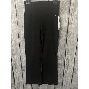 New Marika Magic Audrey Tummy Control Shaping Yoga Pants Size Small Black Flare